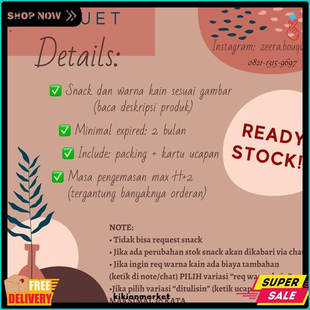 

Ready Stock (B20) Bucket Wisuda/Buket Graduation/Bouquet [Include: Greeting Card+Packing] Terlaris! Produk Ini Banyak Dicari