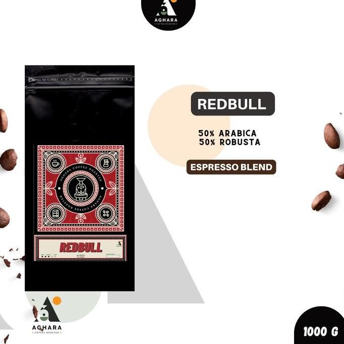 

READY KOPI REDBULL 1000G | AGHARA COFFEE ROASTER BIJI & BUBUK ARABIKA ROBUSTA