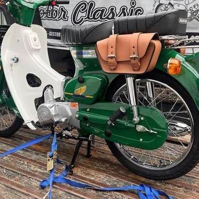 tas samping motor custom sidebag streetcub c70 model klasik touring retro terlaris