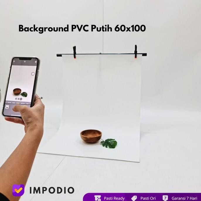 paket mini stand foto + background pvc putih 60x100 untuk foto produk berkualitas