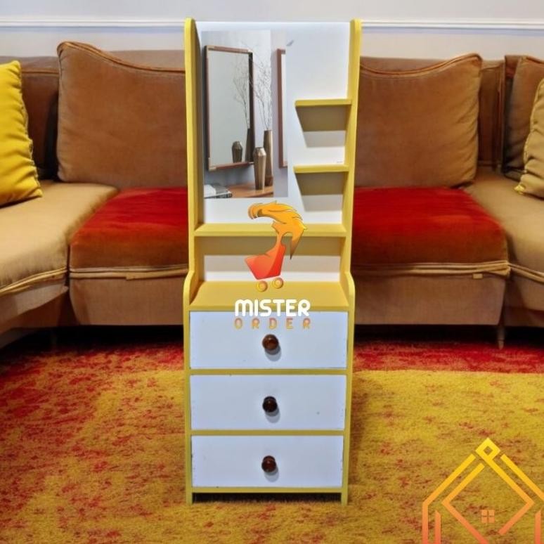 Terlaris - Rak Make Up Lemari Kaca - Rak Kosmetik Tolet 125X35