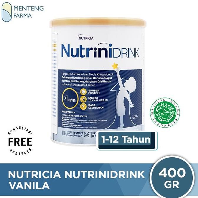 

Original Nutricia Nutridrink Powder 400gr Susu Bubuk Rasa Vanilla Nutrisi Anak Dewasa
