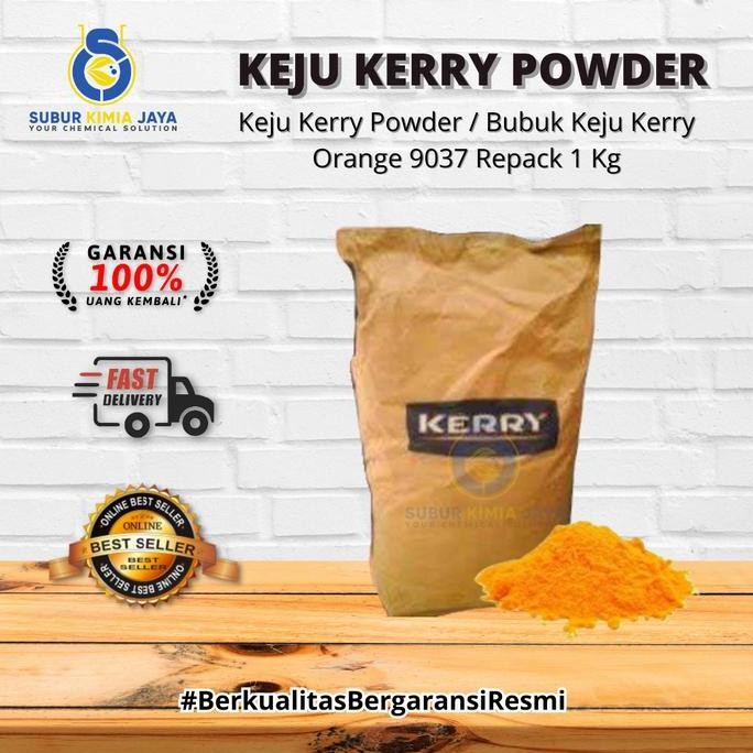 

Original Kerry Cheese Powder Orange 9037 - Bubuk Keju Kuning 1kg Repack Original