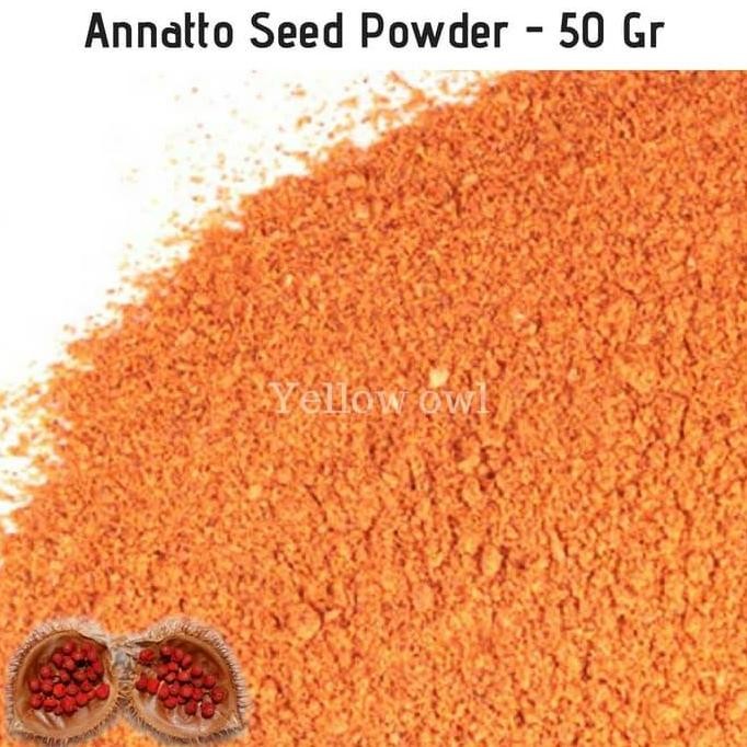 

Original Bubuk Biji Annatto 50gr - Annatto Seed Powder Pewarna Alami Masakan