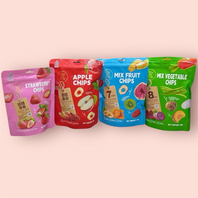 

READY STOCK TIAN FU MIX FRUIT CHIPS / MIX VEGETABLE CHIPS / APPLE CHIPS / STRAWBERRY CHIPS ( DRIED FRUIT AND VEGETABLE) ORI!