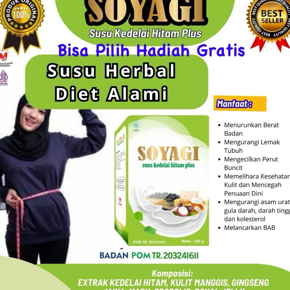 

Soyagi 200Gr Susu Kedelai Hitam Plus Rendah Lemak Tinggi Protein Sehat Alami