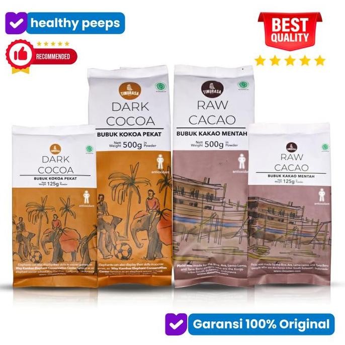 

Original Dark Cocoa Cokelat Bubuk 100% Asli - Hot Chocolate Drink Powder Premium