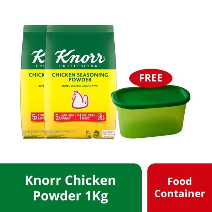 

Original Knorr Chicken Seasoning Powder 1Kg x2 | Refill Kaldu Ayam Free Wadah