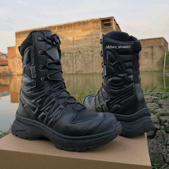 Sepatu PDL TNI Polri Scurity Satpam Terbaru Caanggo Military dengan Alas Karet Anti-Slip