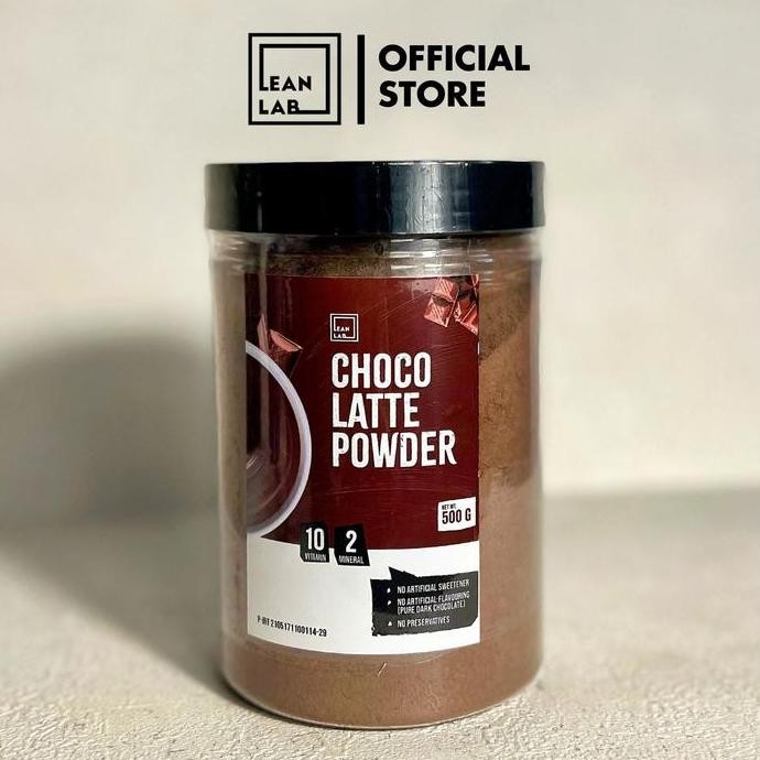 

Original Leanlab Chocolate Latte Powder 500g - Bubuk Minuman Premium Tanpa Pengawet