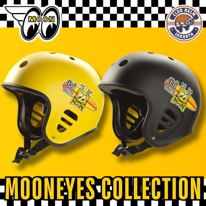 Helm Skate Board / Helm Sepeda / Helm Outbound - Moon Eyes Original Dan Terpercaya