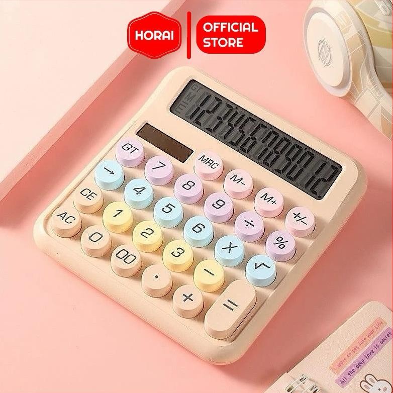 

(1 PCS) Calculator Warna Aesthethic Kalkulator Jumbo 12 Digit Baterai Solar Lucu Unik RB2