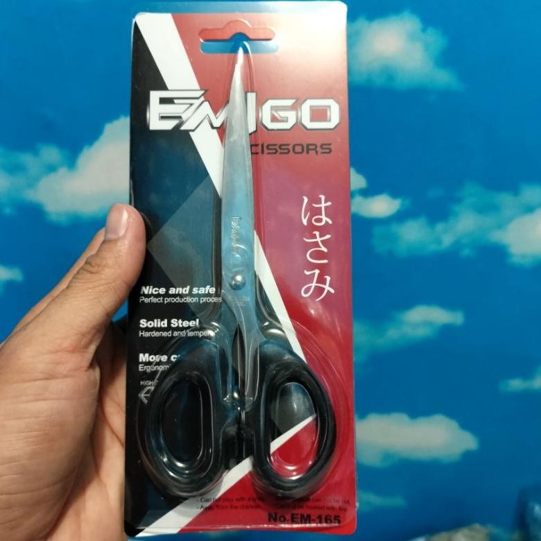 

(ISI 6 PCS) GUNTING EMIGO MEDIUM SCISSORS EM165 RB2