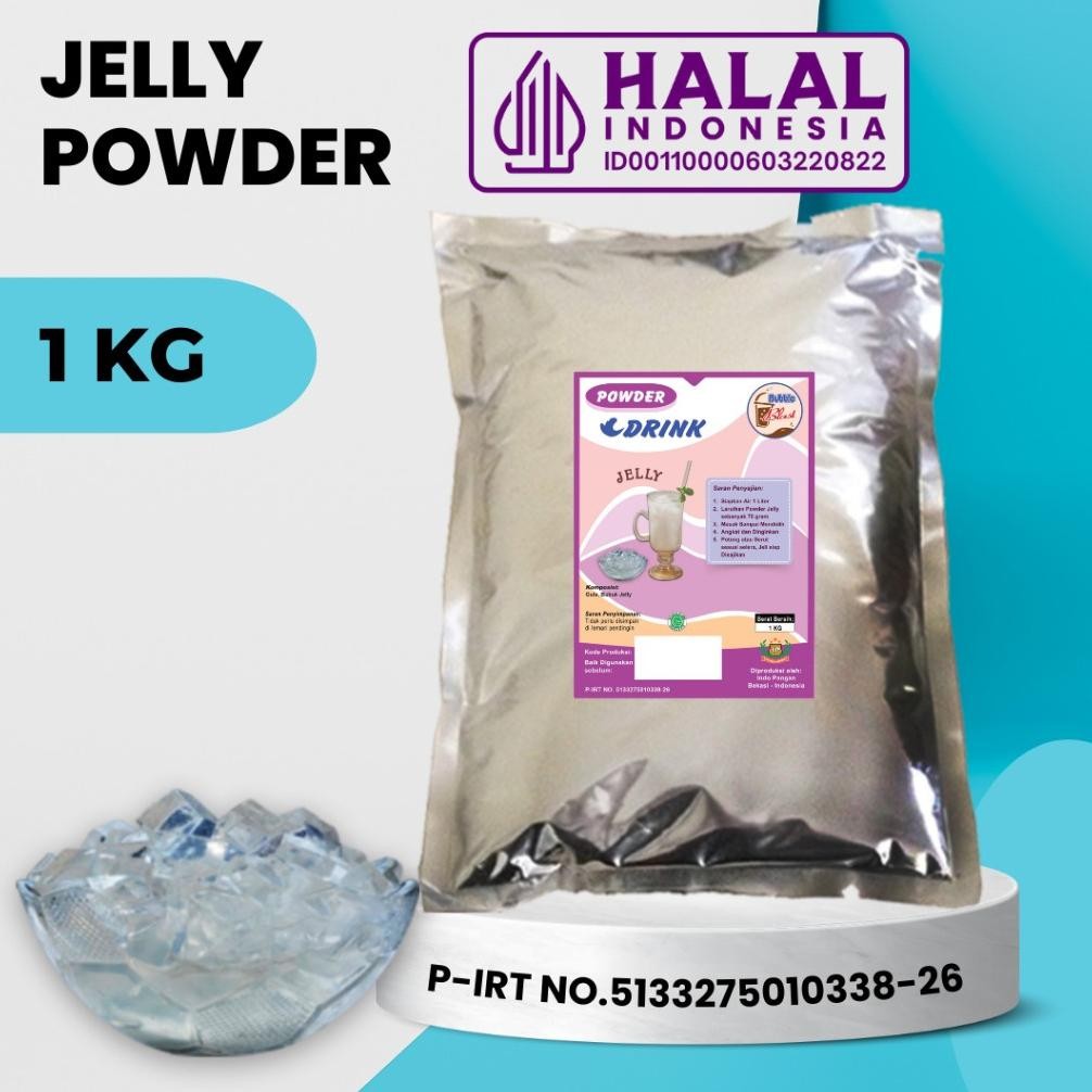 

Powder JELLY 1 KG - Bubuk Minuman Jelly - Topping Minuman - Rendah Gula Nugi