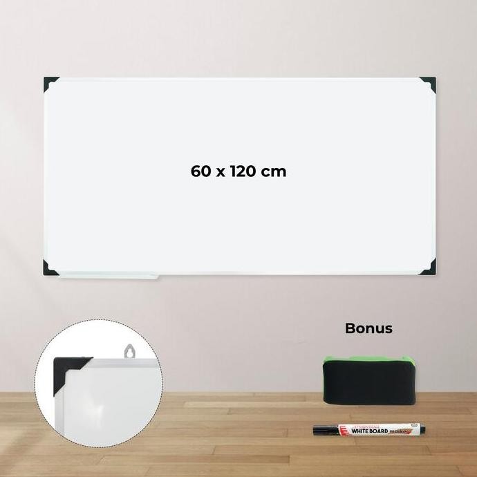 

[ SKUL ] papan tulis - whiteboard - papan board 60 x 120