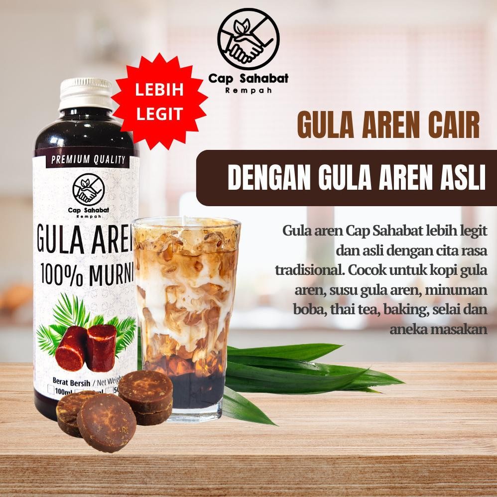 

350gr Gula Aren Cair Murni / 250ml Gula Aren Cair Murni / Pure Liquid Palm Sugar / Aren Kopi / Coffee Shop / 100% PREMIUM QUALITY Nugi
