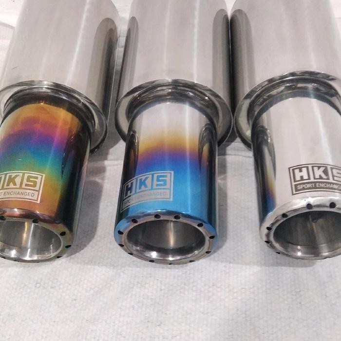 Knalpot Mobil Stainless Hks Gronel Suara Bass Kalem Adem Untuk Mobil Bensin&Solar