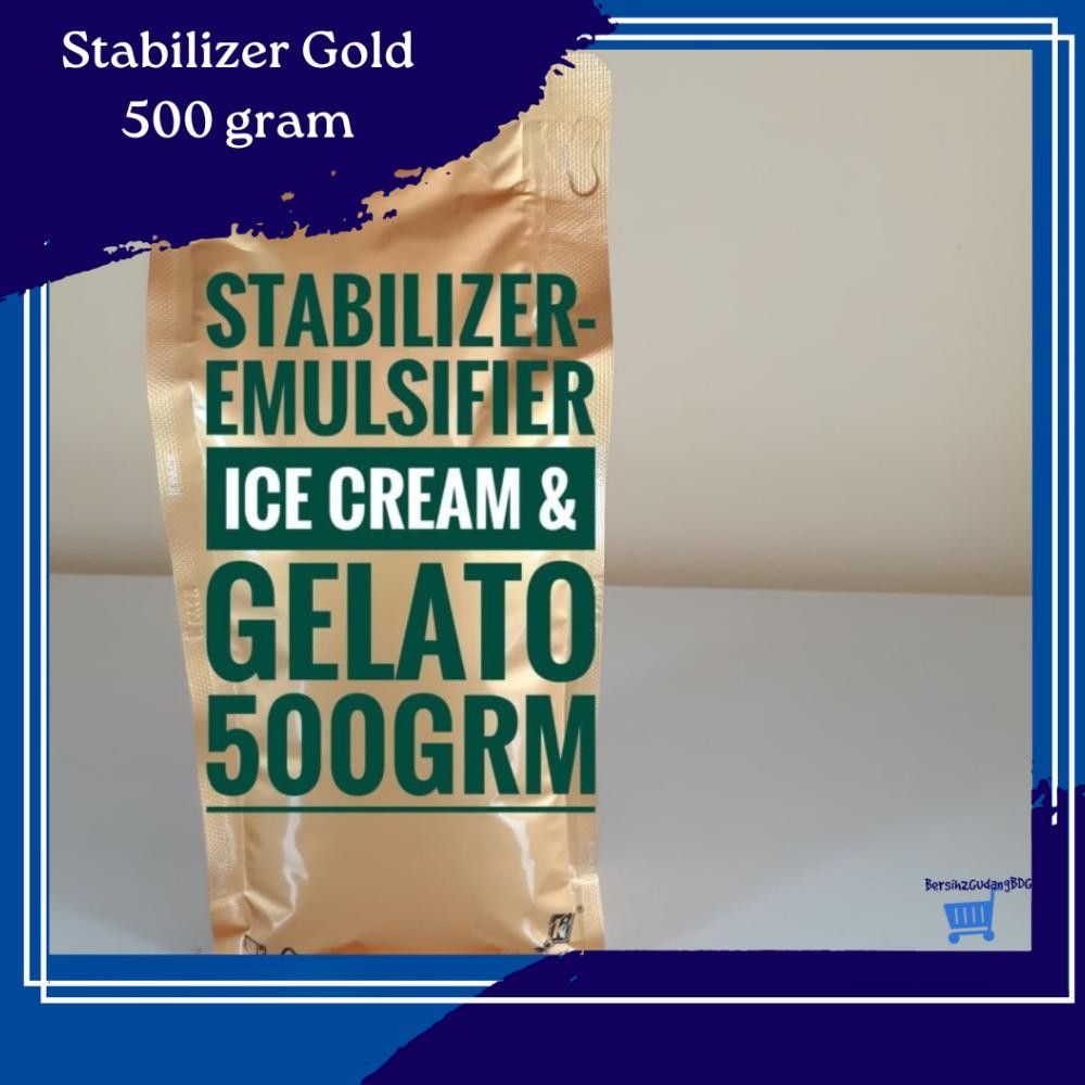 

Stabilizer-Emulsifier Ice Cream & Gelato [GOLD] - 500grm Nugi