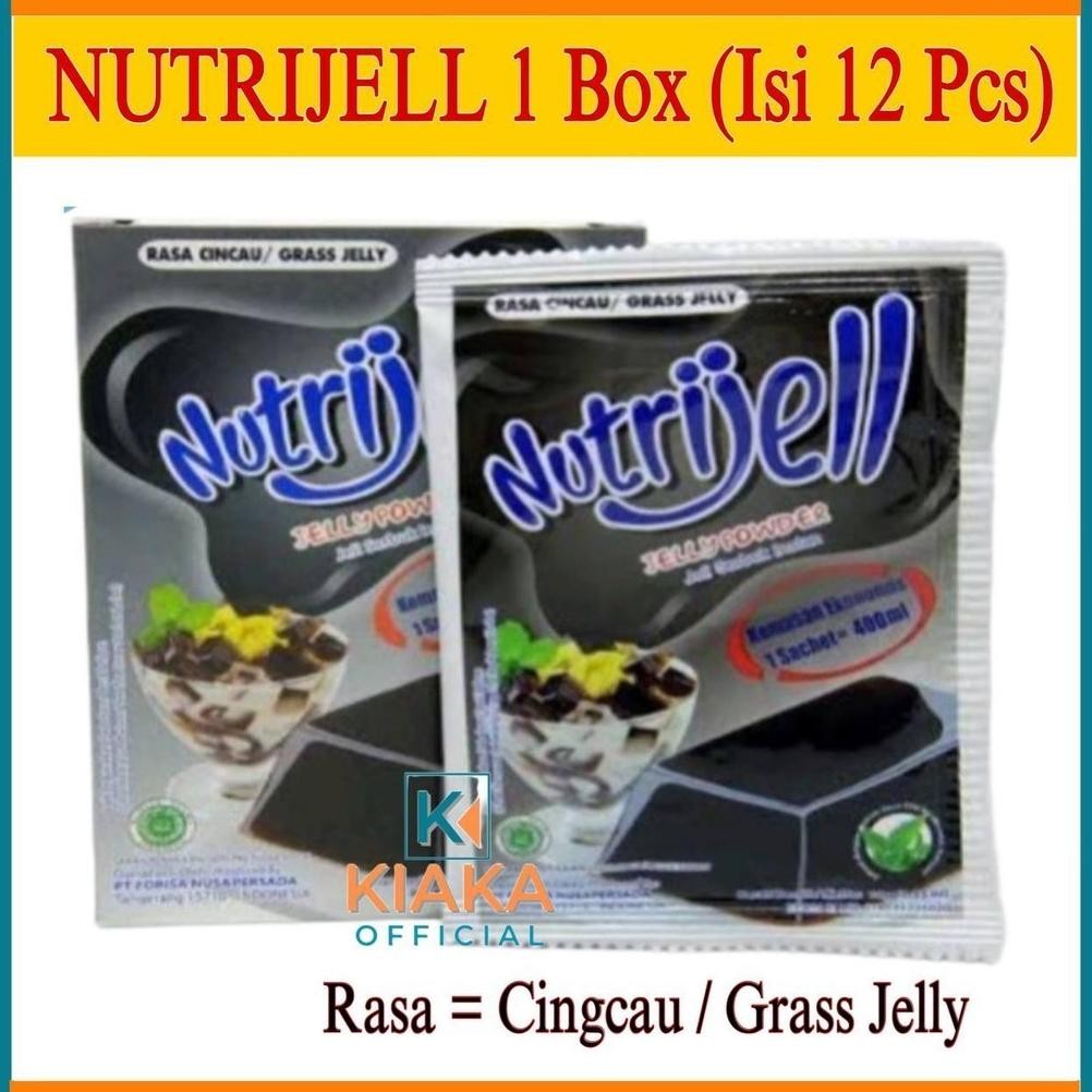 

Nutrijel Jelly Instant 10gr Rasa Cincau Cingcau Kemasan Ekonomis 1 Pack / 12 Sachet Nugi