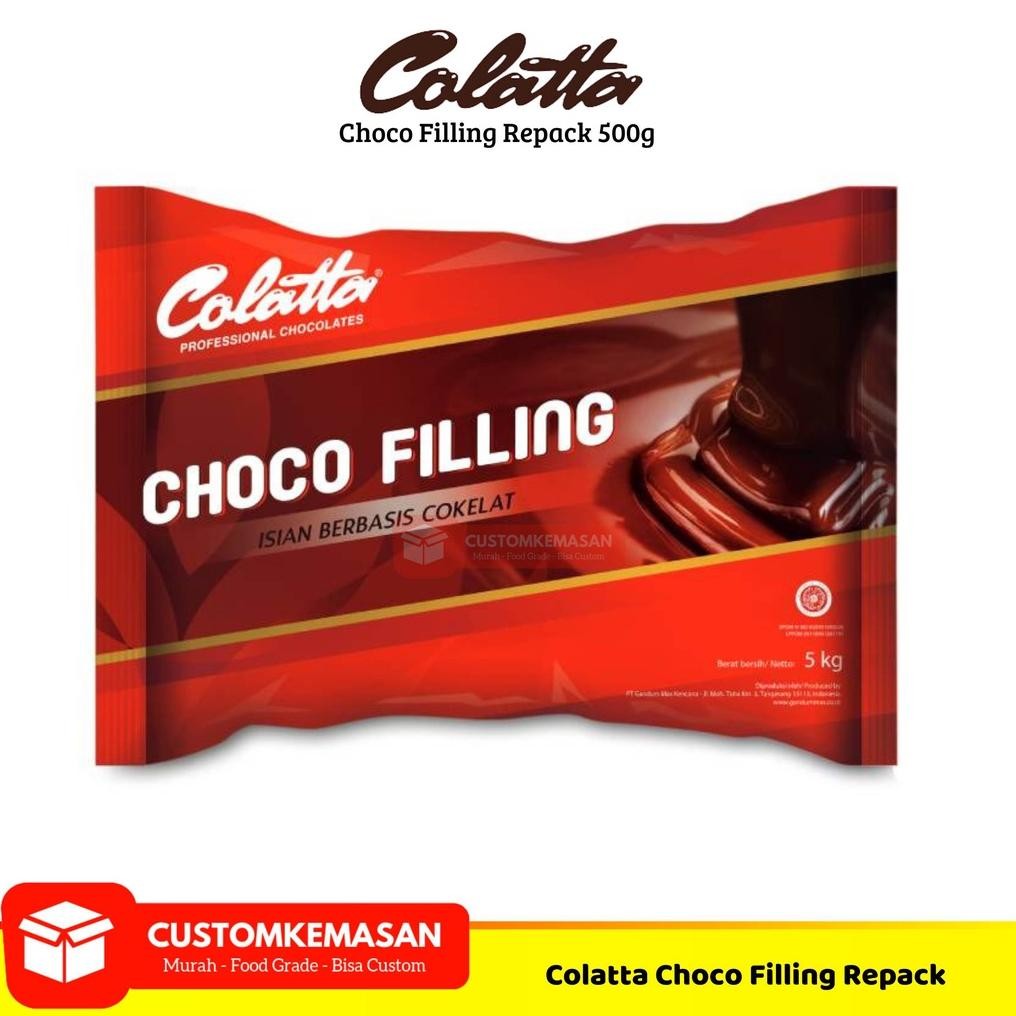 

Colatta Choco Filling Repack 500g/ Filling Coklat / Coklat Collata / Choco Filling Colatta / Coklat Filling Nugi