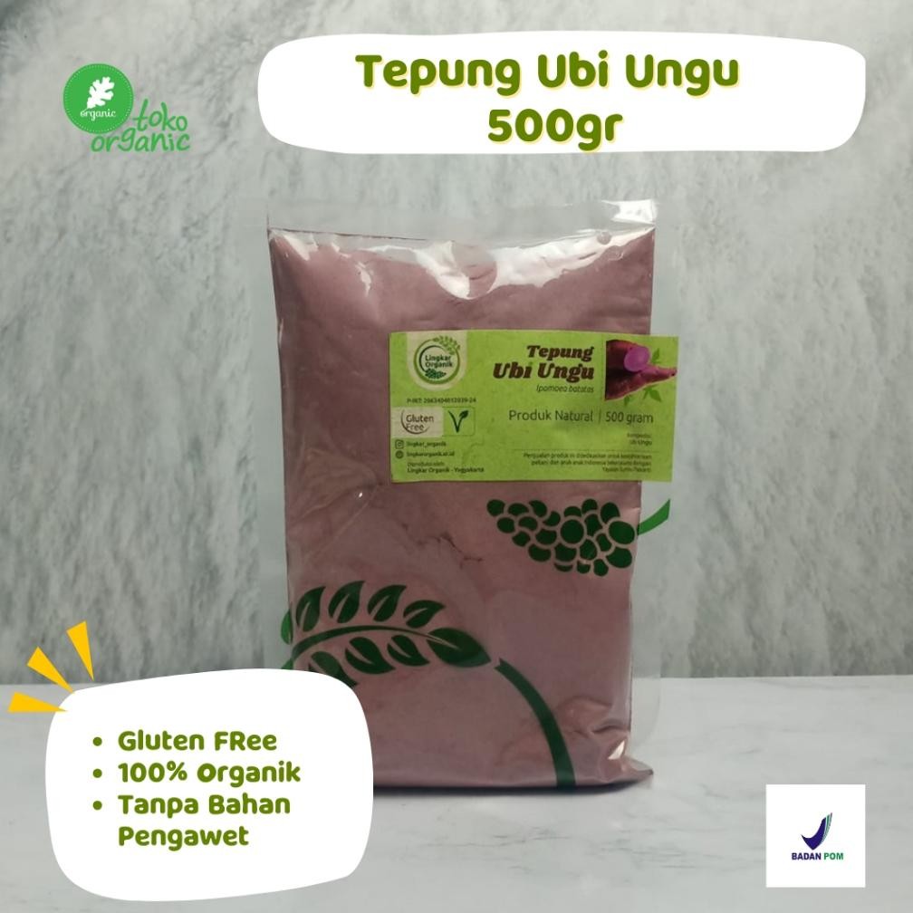 

Lingkar Organik Tepung Ubi Ungu (500gr) Tepung Ubi Ungu Bebas Gluten, Tepung Ubi Ungu Organik Premium Nugi
