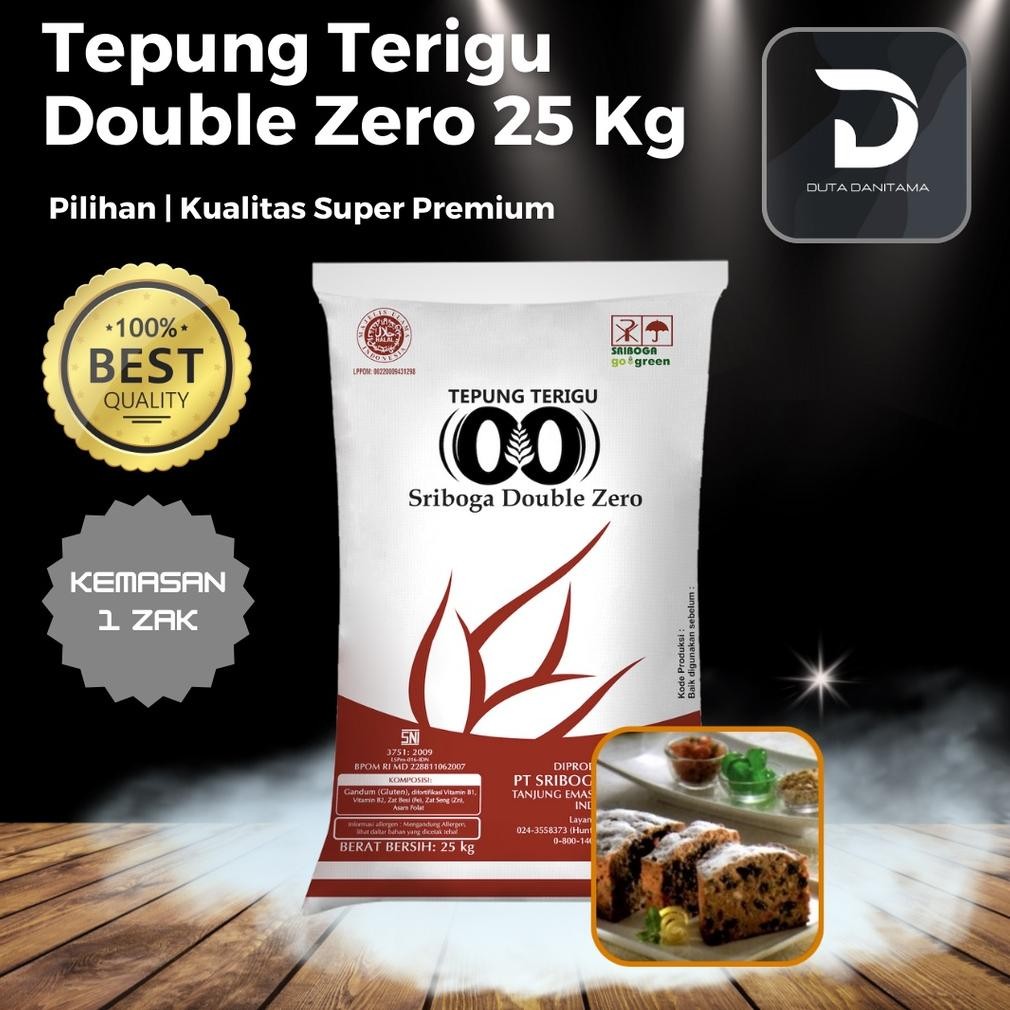 

Tepung Terigu Sriboga Double Zero 1 Sak (25 Kg) Nugi
