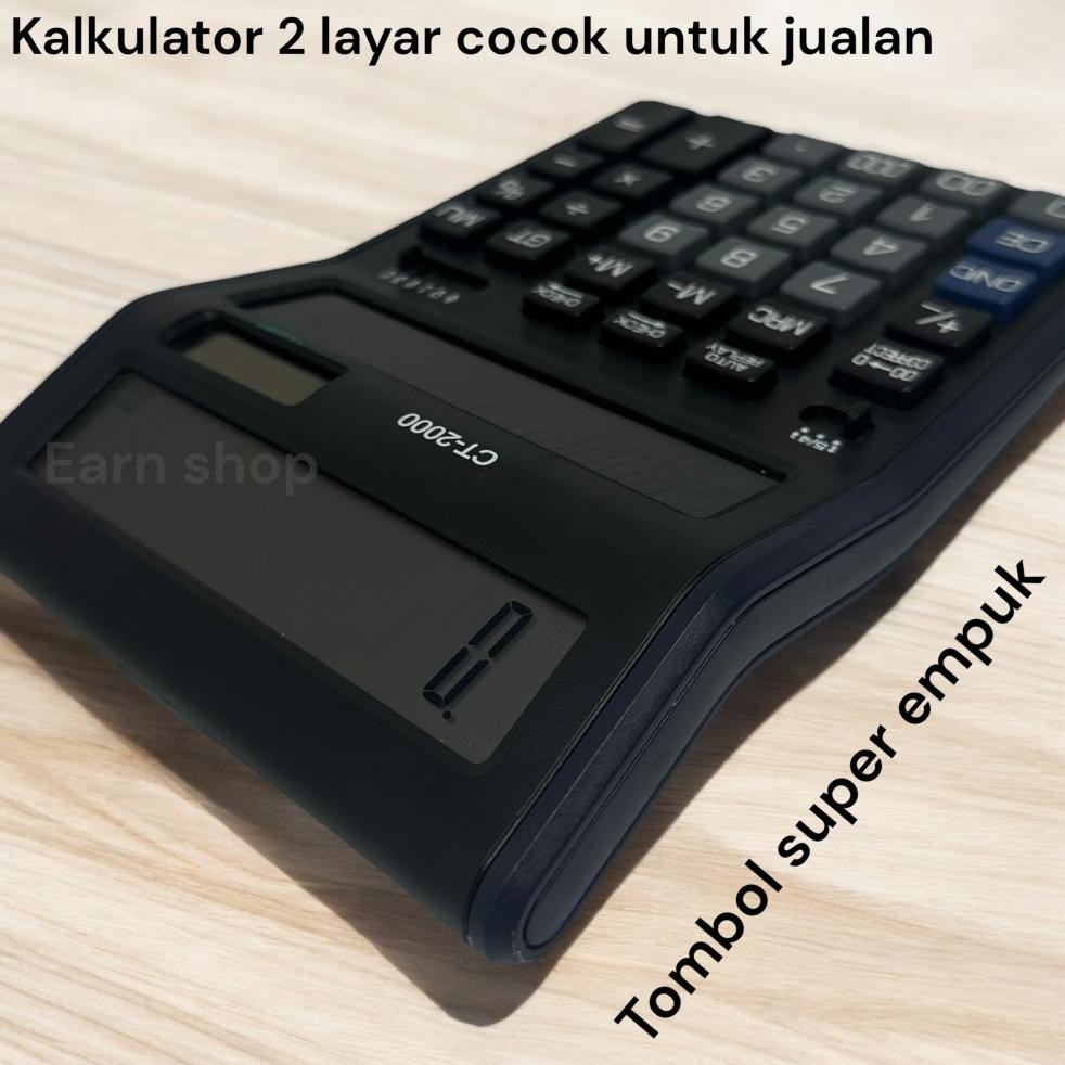 

KALKULATOR 2 LAYAR CITIZEN CT 2000 - 14 DIGIT - KALKULATOR DENGAN TAMPILAN 2 LAYAR - HIGHT QUALITY RB2