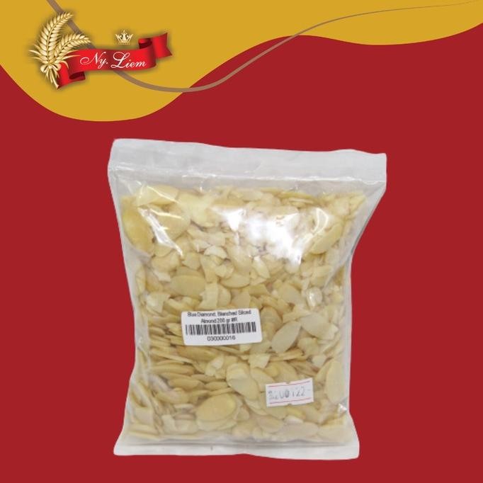 

Blanched Sliced Almond / Almond Potong 200 gram Nugi