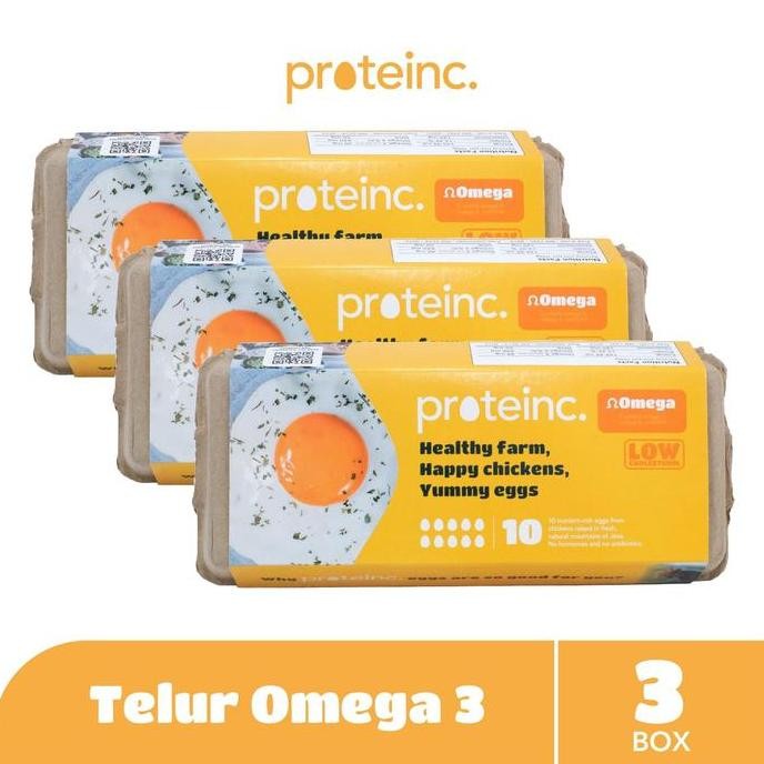 

Proteinc. Fresh Egg Telur Ayam Negeri Omega 3 10's (3 Pack) is