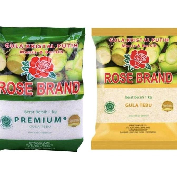

Rose Brand Gula Pasir Kristal Putih Premium 1kg Rose Brand Gula Pasir Tebu Kuning 1kg Sugar Manis DS