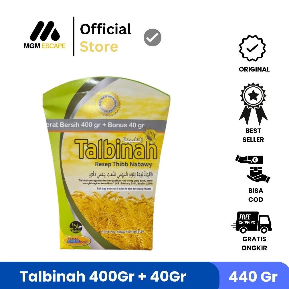 

Talbinah Tepung Gandum Thibb Nabawy 400gr + 40gr Original Nugi