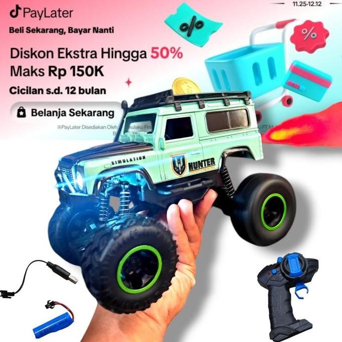 Anti Air Defender Dengan Efek Asap Mobil Remote Control Offroad
