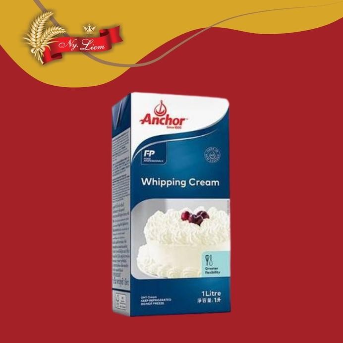 

Anchor Whipping Cream Full Cream 1 Liter (GOSEND/GRAB Only) Nugi