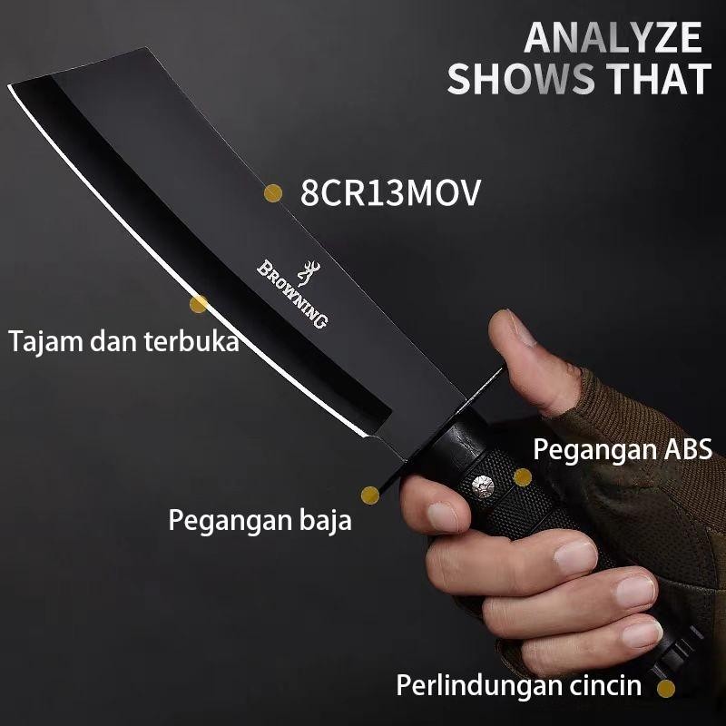 Berkualitas Pisau Browning Pisau Gunung Pisau Rambo Pisau Hunting Pisau Camping Pisau Survival with 