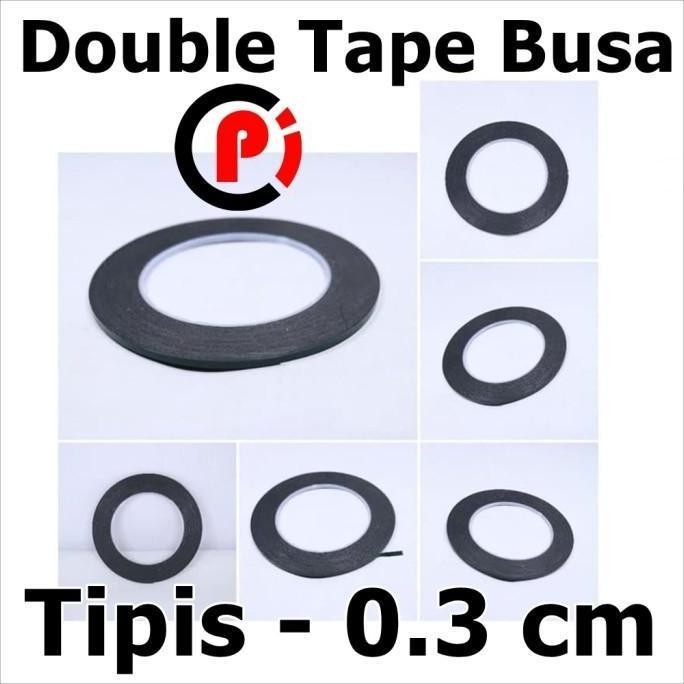 

Double Tape Busa Tipis 0.3 Cm 3 Mm Warna Hitam 0.3Cm
