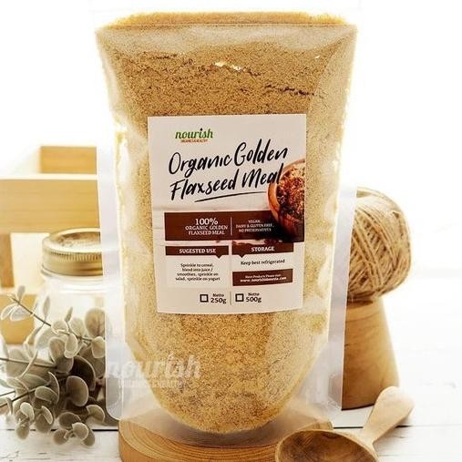 

Nourish Indonesia, Organic Golden Flaxseed Meal 250 Gr Nugi