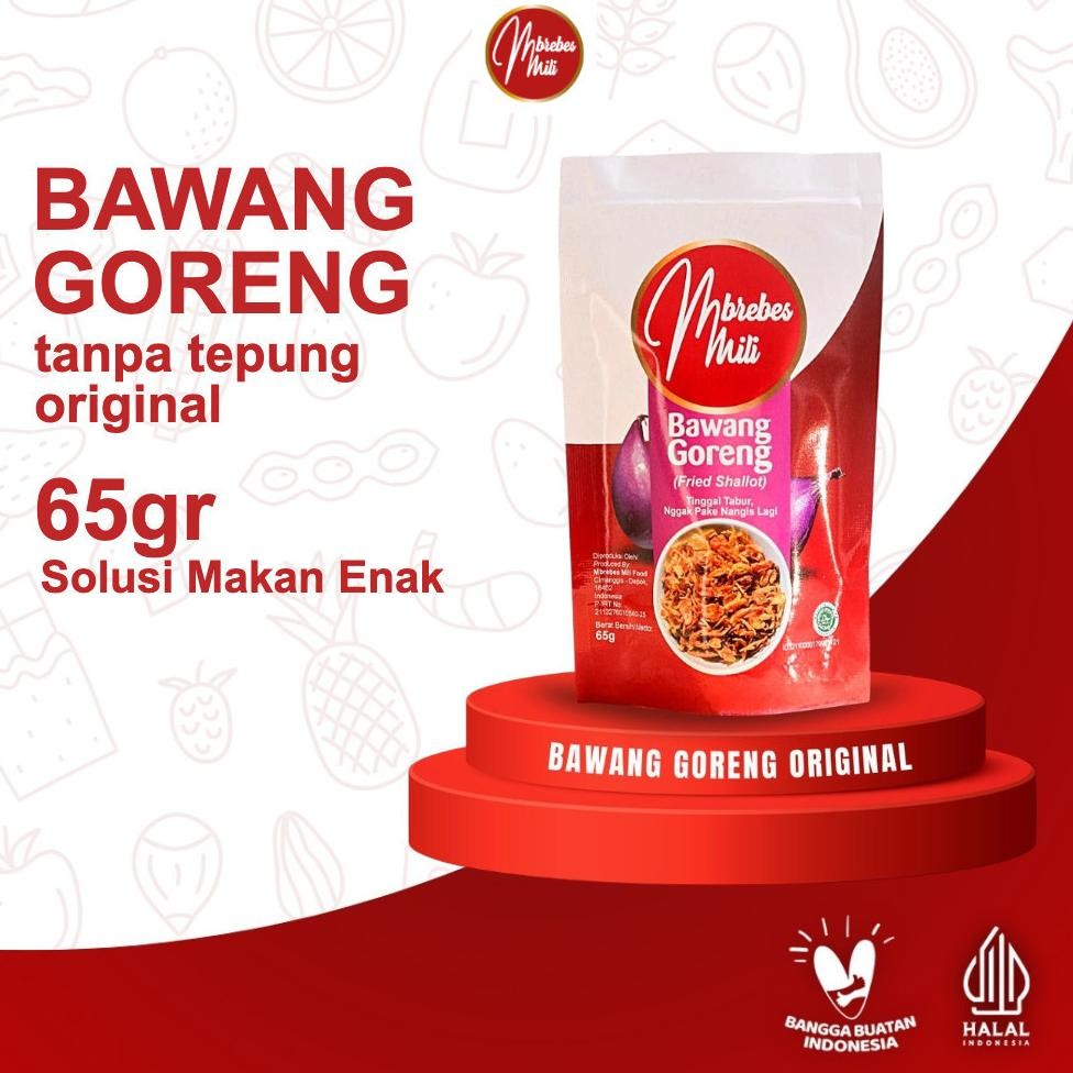 

Bawang Goreng Renyah Original Asli Brebes 65g - Tanpa Tepung Nugi