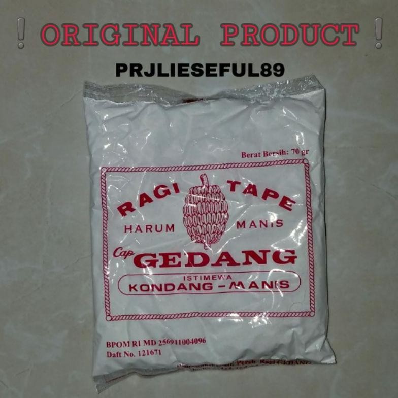 

Ragi Tape Singkong Cap GEDANG Isi 10 Sachet Nugi