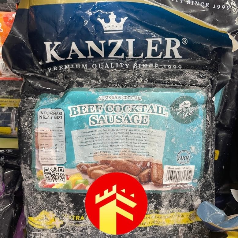 

Kanzler Sosis Sapi Beef Cocktail 500 Gr Beku Premium Nugi