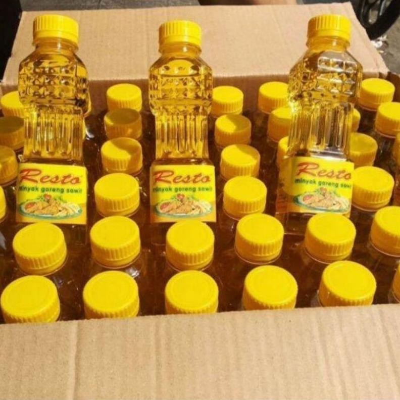 

Minyak Goreng Premium 250 ml Merk RESTO Botol Kecil 1 Karton = 48 pcs Nugi
