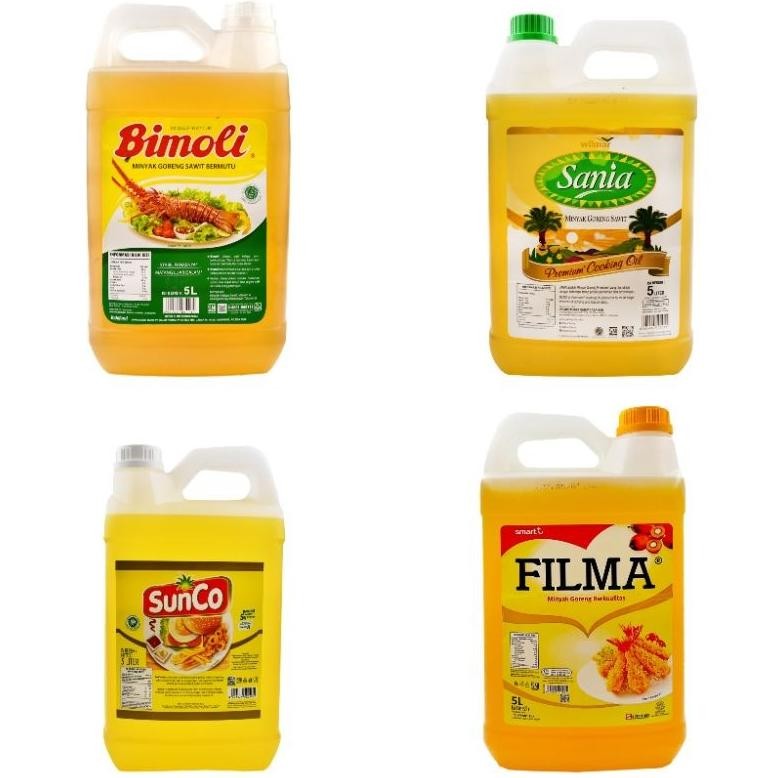 

Minyak Goreng Jerigen 5 Liter/ Bimoli 5 Liter/ Sunco 5 Liter/ Sania 5 Liter Nugi
