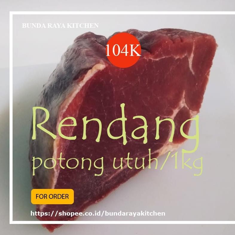 

Premium Daging Rendang / UTUH @ 1kg, QUALITY RESTO PADANG !! Nugi