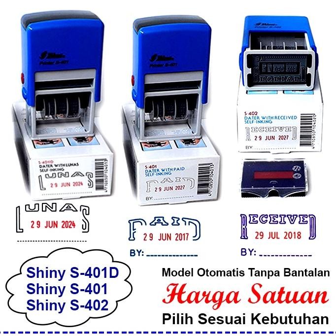 

Stempel Otomatis LUNAS , PAID , RECEIVED Shiny S-401D , S-401 , S-402 RB3