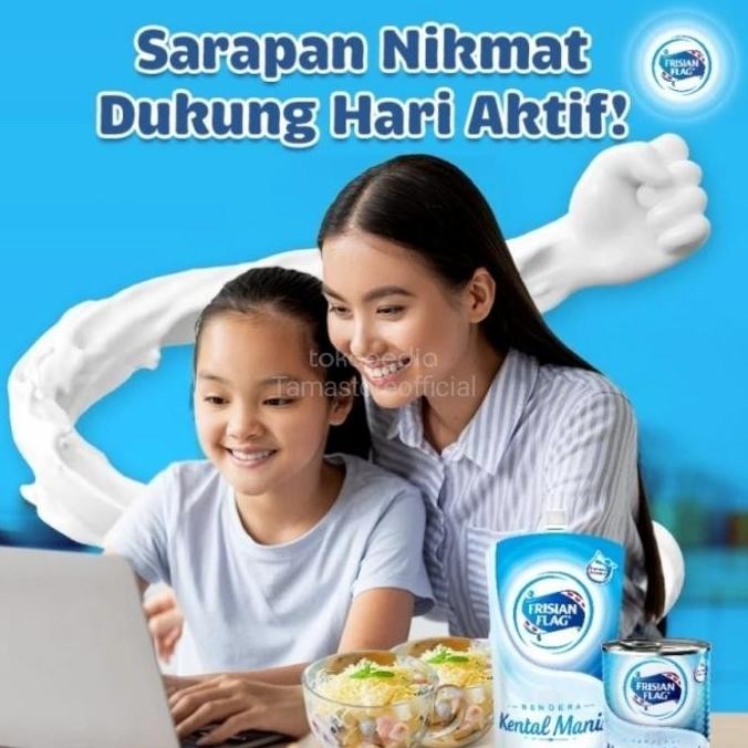 

Susu kental bendera Frisian Flag Susu Bendera putih pouch 545 gr PS