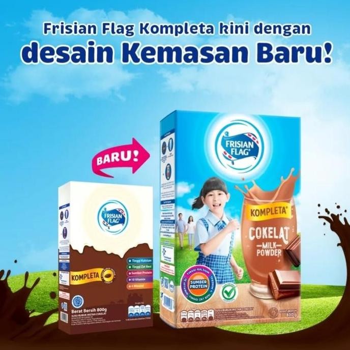 

Frisian Flag kompeta susu bubuk coklat 800gram PS