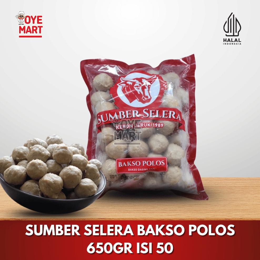 

SUMBER SELERA BAKSO POLOS 650GR ISI 50 / BAKSO SAPI Nugi