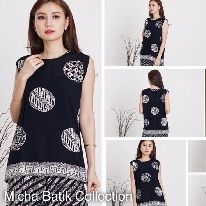 Atasan batik tank top