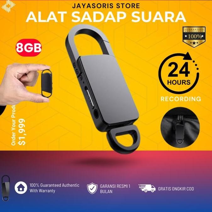 Perekam Suara Mini Tersembunyi Voice Recorder Alat Sadap Suara JS46