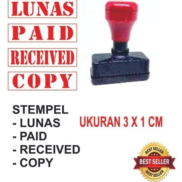 

stempel lunas, stempel paid, stempel received, stempel copy RB3