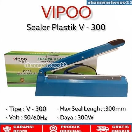 Mesin Press Plastik Impulse Sealer 30 cm VIPOO V300 PROMO Nugi